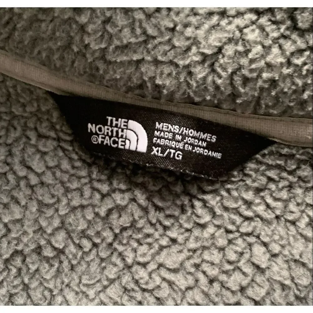 The North Face Gordon Lyons 1/4 zip gray Fleece SWEATER Coat JACKET men’s XL